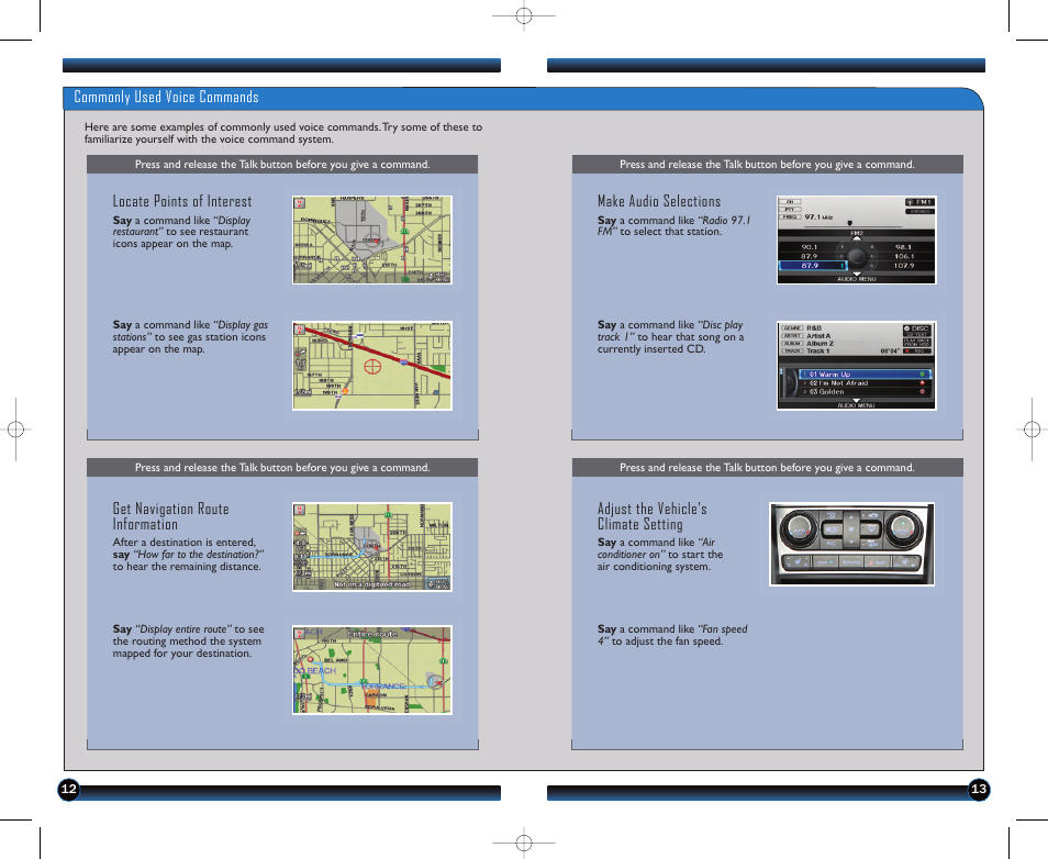 HONDA 2012 Pilot (EX-L with Navigation) - Technology Reference Guide User Manual | Page 8 / 16