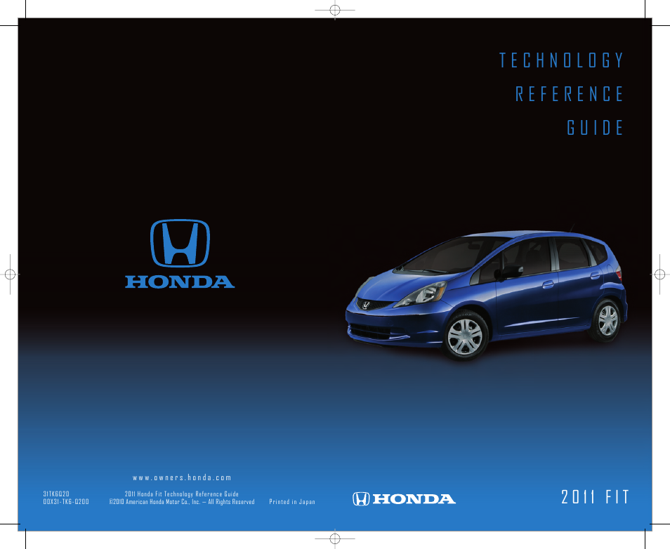 HONDA 2011 Fit - Technology Reference Guide User Manual | 11 pages