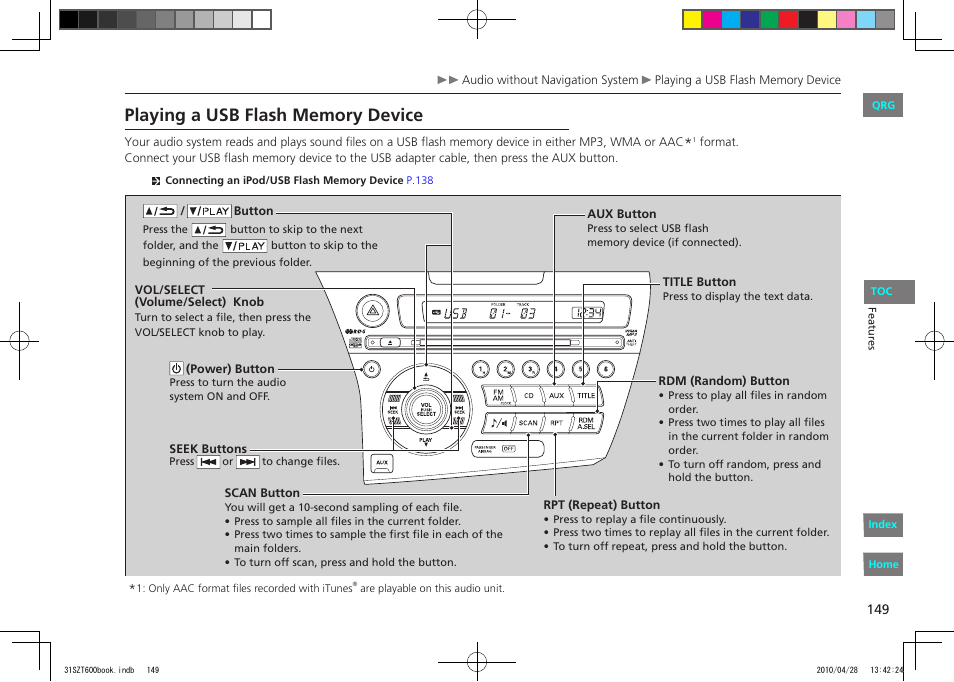 HONDA 2011 CR-Z - Owner's Manual User Manual | Page 150 / 332