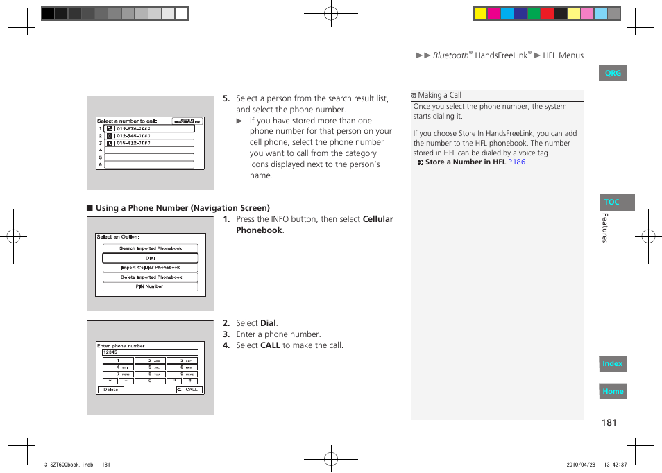 HONDA 2011 CR-Z - Owner's Manual User Manual | Page 182 / 332