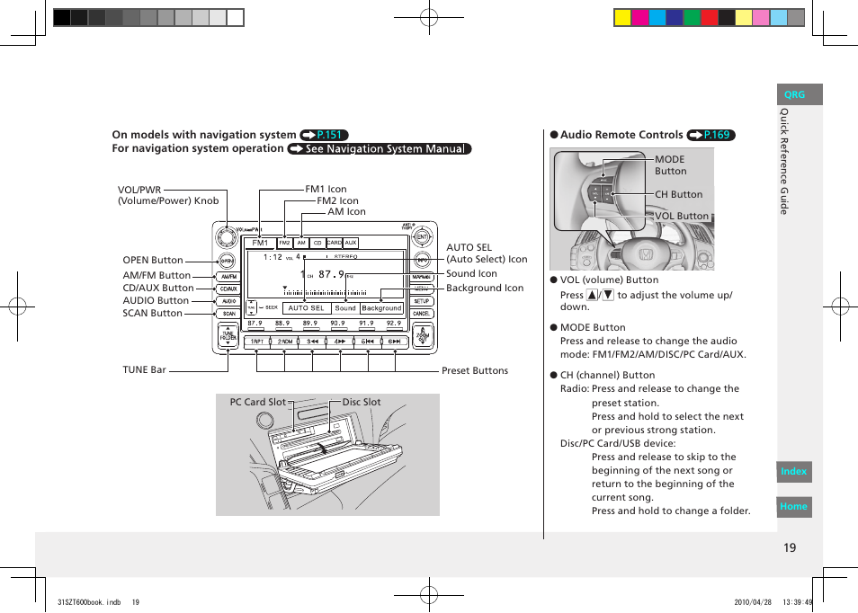 HONDA 2011 CR-Z - Owner's Manual User Manual | Page 20 / 332