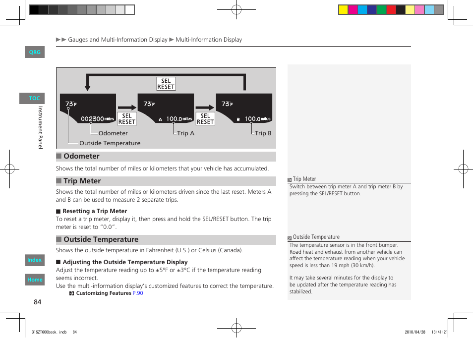 HONDA 2011 CR-Z - Owner's Manual User Manual | Page 85 / 332