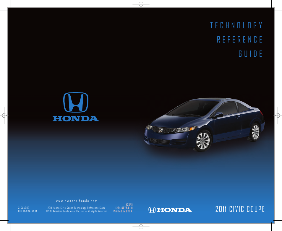 HONDA 1981 Civic Coupe - Technology Reference Guide User Manual | 13 pages
