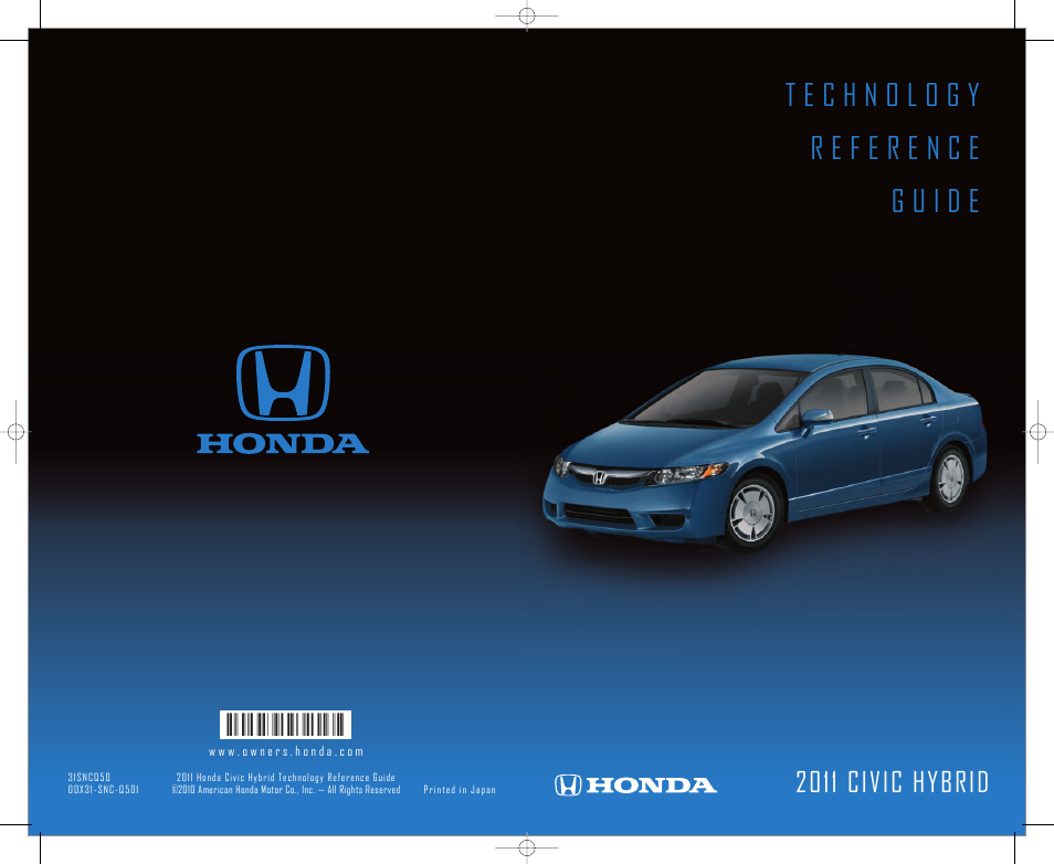 HONDA 2011 Civic Hybrid - Technology Reference Guide User Manual | 14 pages