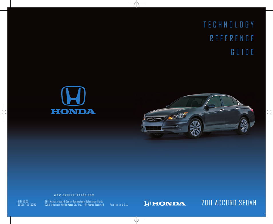 HONDA 1981 Accord Sedan - Technology Reference Guide User Manual | 13 pages