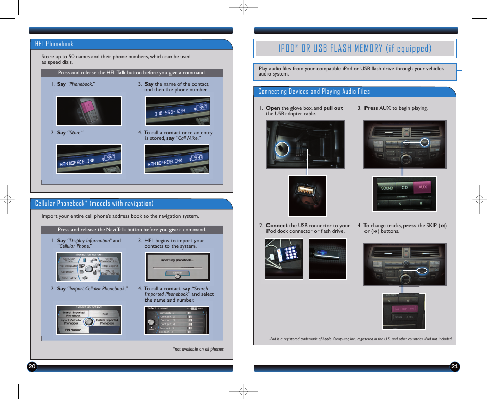 Ipod | HONDA 2011 Accord Crosstour - Technology Reference Guide User Manual | Page 12 / 15