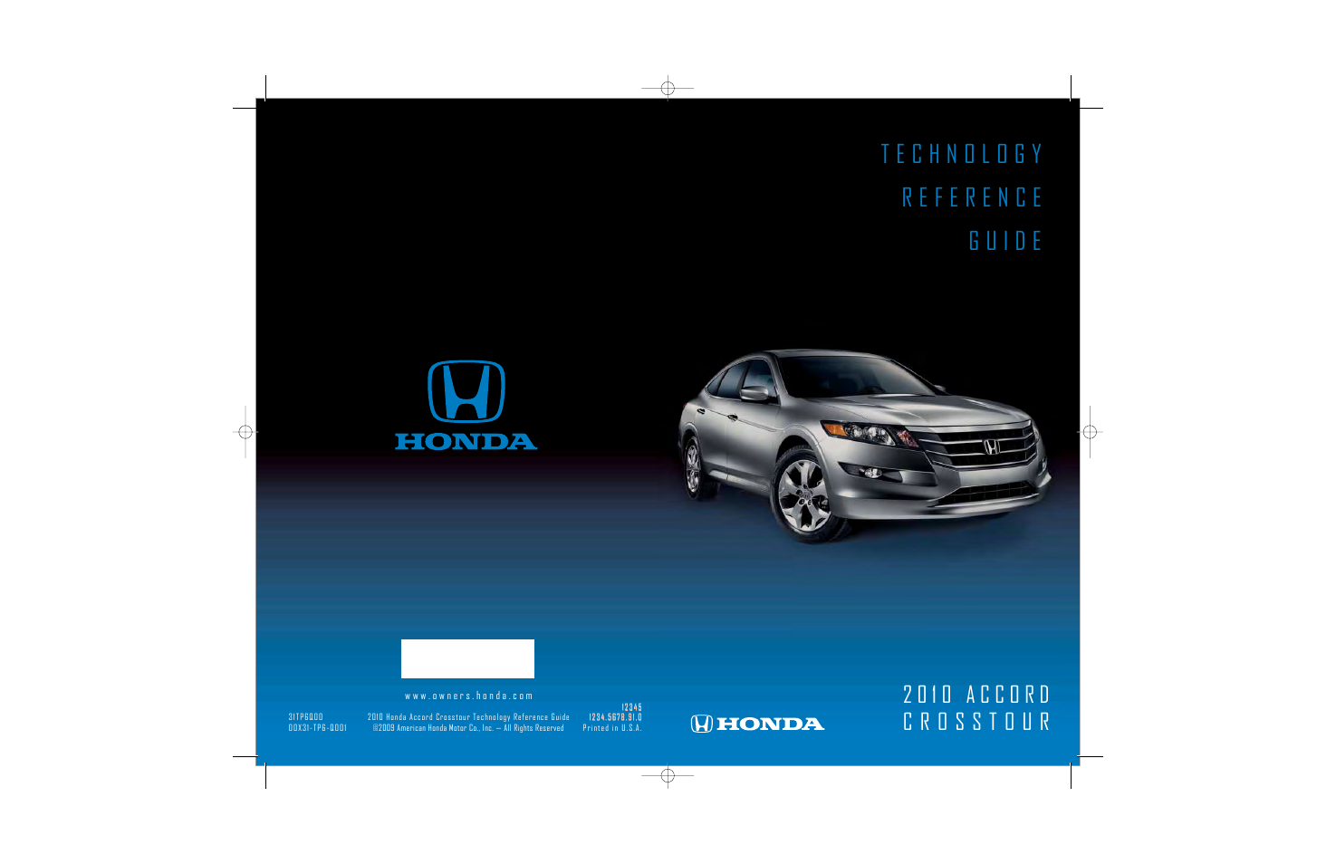 HONDA 2010 Accord Crosstour - Technology Reference Guide User Manual | 14 pages