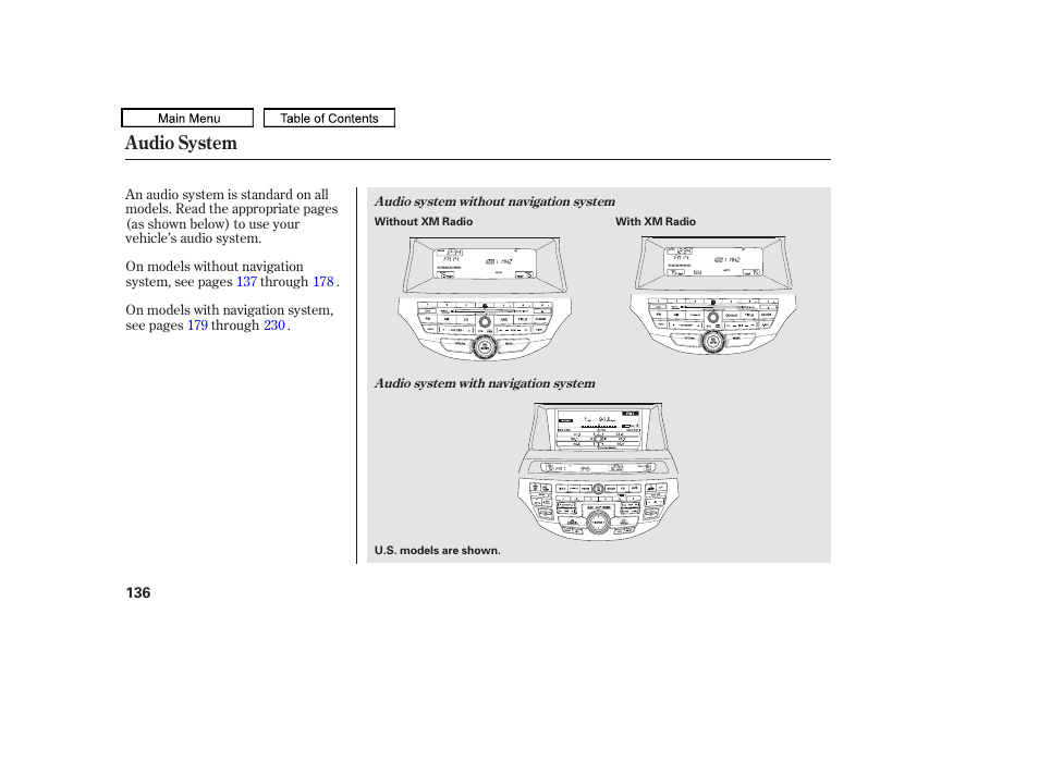 Audio system | HONDA 2010 Accord Crosstour - Owner's Manual User Manual | Page 139 / 434