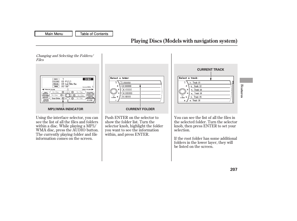 Playing discs (models with navigation system), 2010 accord crosstour | HONDA 2010 Accord Crosstour - Owner's Manual User Manual | Page 210 / 434