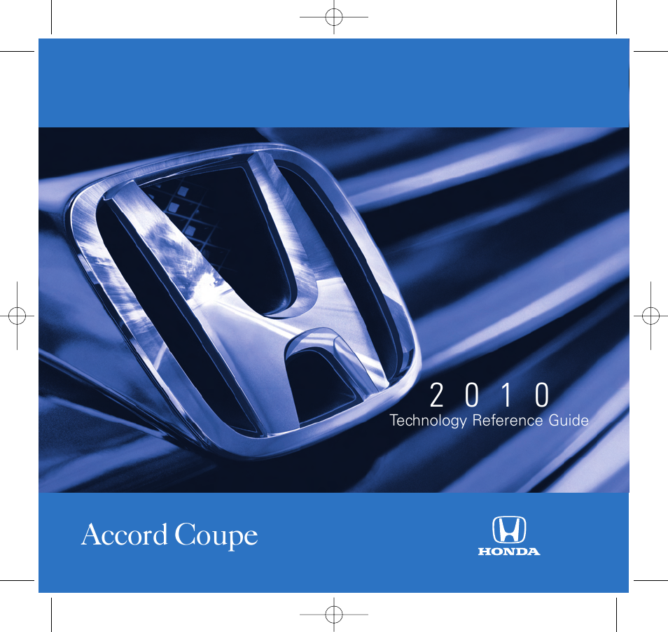 HONDA 2010 Accord Coupe - Technology Reference Guide User Manual | 16 pages