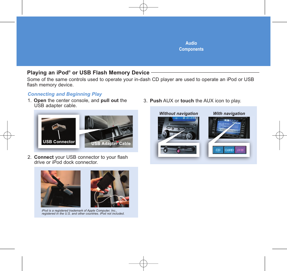 2010 civic hybrid | HONDA 2010 Civic Hybrid - Technology Reference Guide User Manual | Page 18 / 20