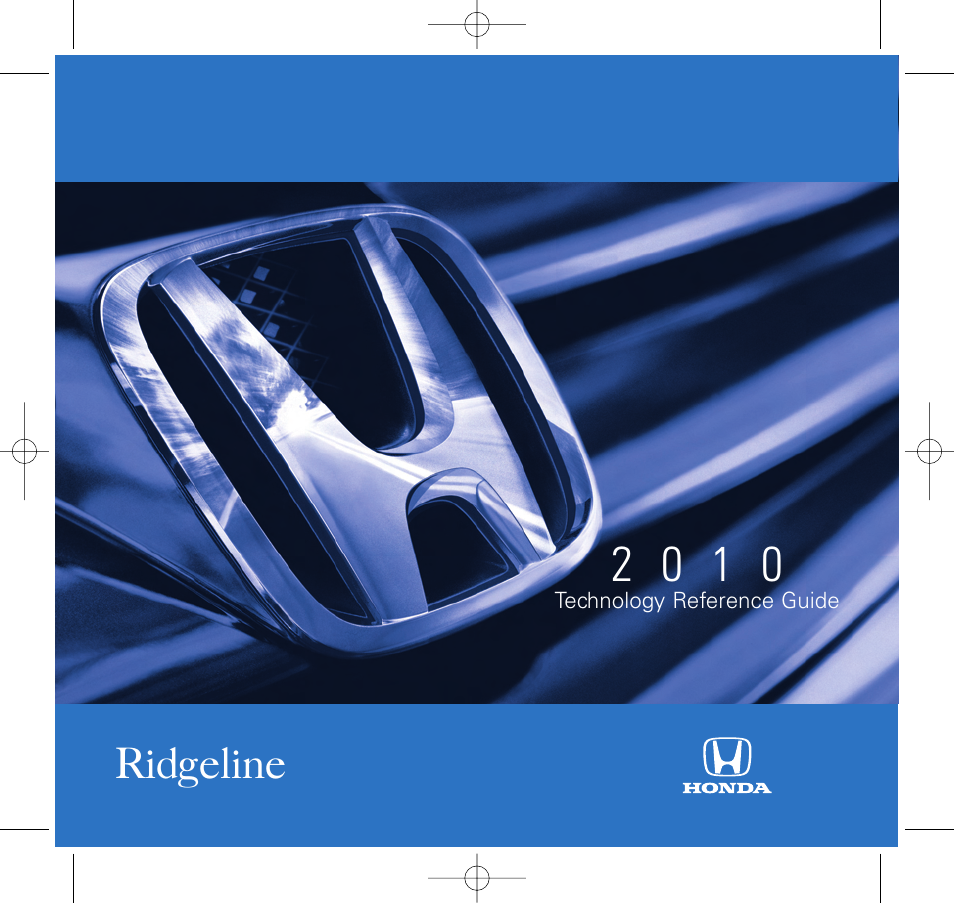 HONDA 2010 Ridgeline - Technology Reference Guide User Manual | 20 pages