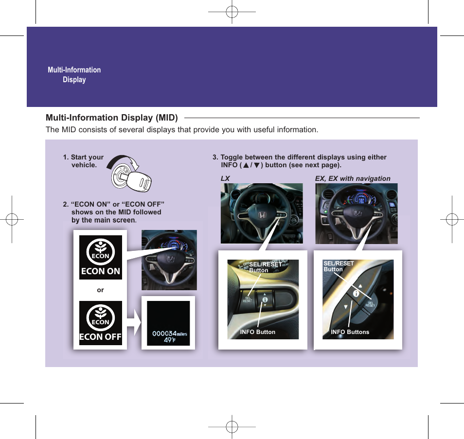 2010 insight | HONDA 2010 Insight - Technology Reference Guide User Manual | Page 2 / 16