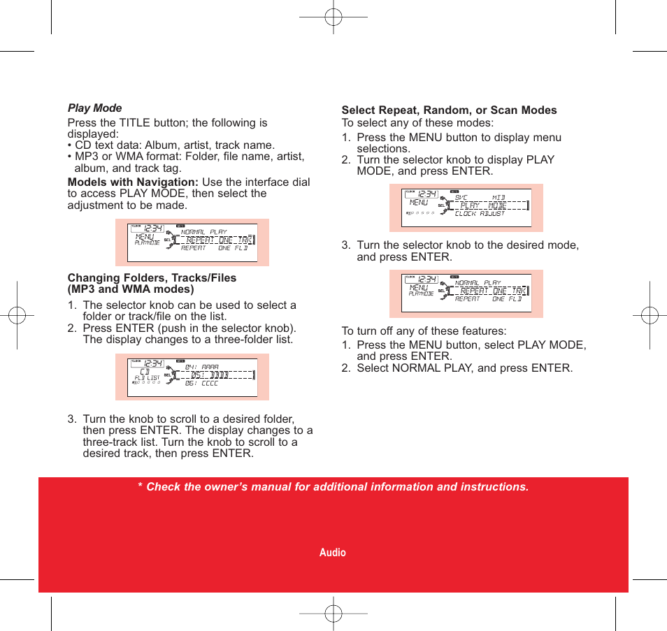 HONDA 2009 Accord Sedan - Quick Start Guide User Manual | Page 20 / 30