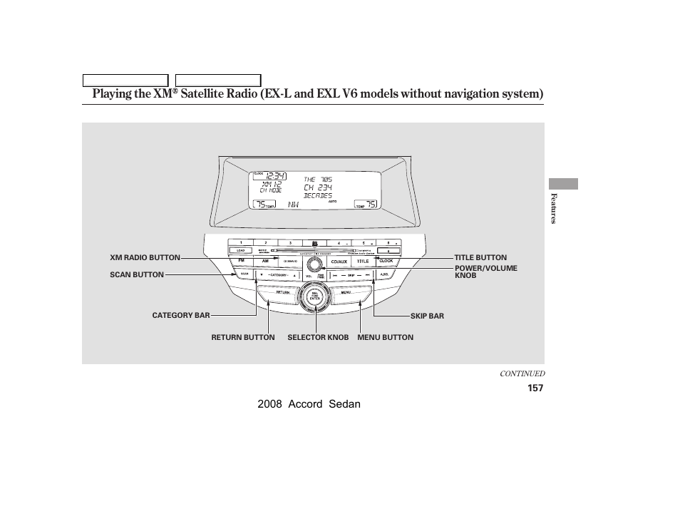 2008 accord sedan | HONDA 2008 Accord Sedan - Owner's Manual User Manual | Page 160 / 420