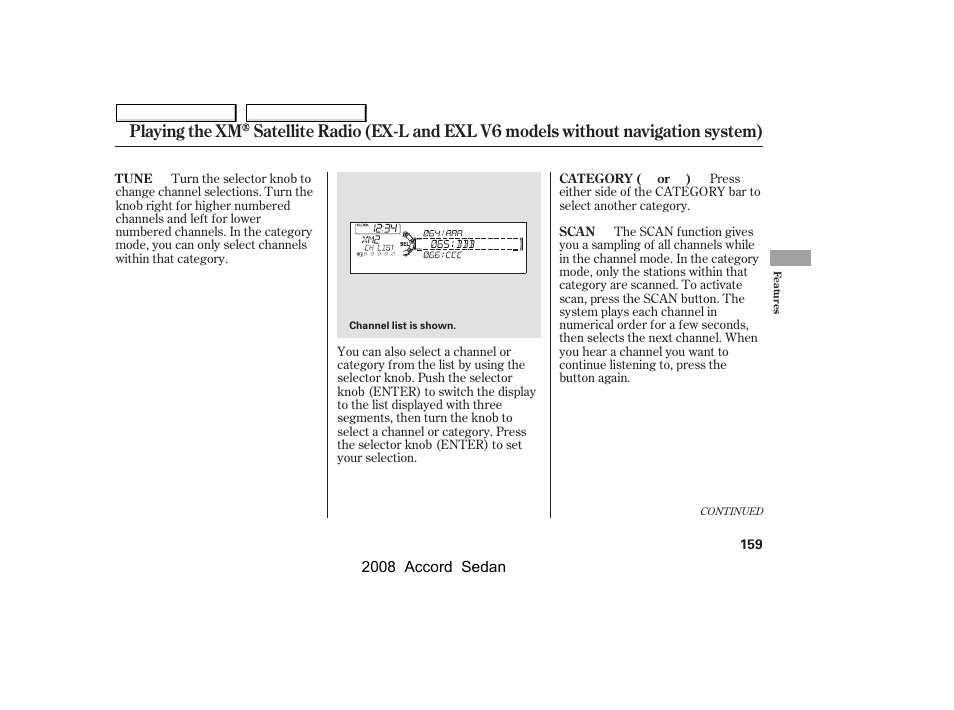 HONDA 2008 Accord Sedan - Owner's Manual User Manual | Page 162 / 420