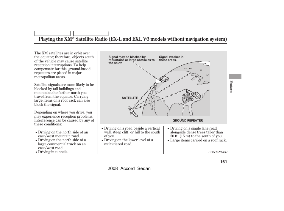 2008 accord sedan | HONDA 2008 Accord Sedan - Owner's Manual User Manual | Page 164 / 420