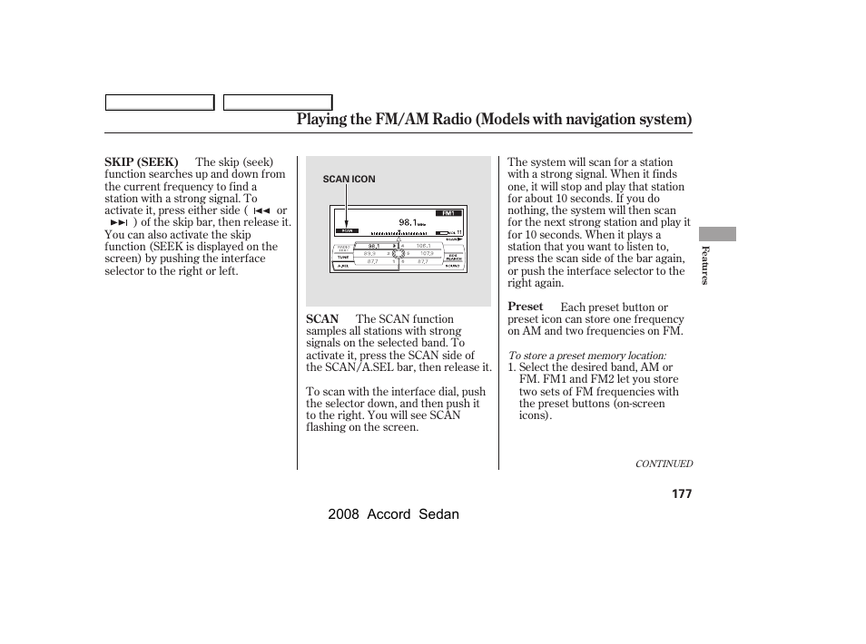 HONDA 2008 Accord Sedan - Owner's Manual User Manual | Page 180 / 420