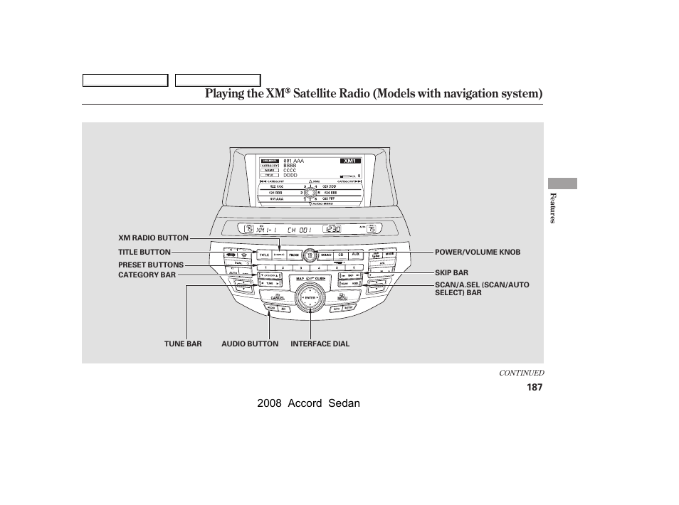 2008 accord sedan | HONDA 2008 Accord Sedan - Owner's Manual User Manual | Page 190 / 420