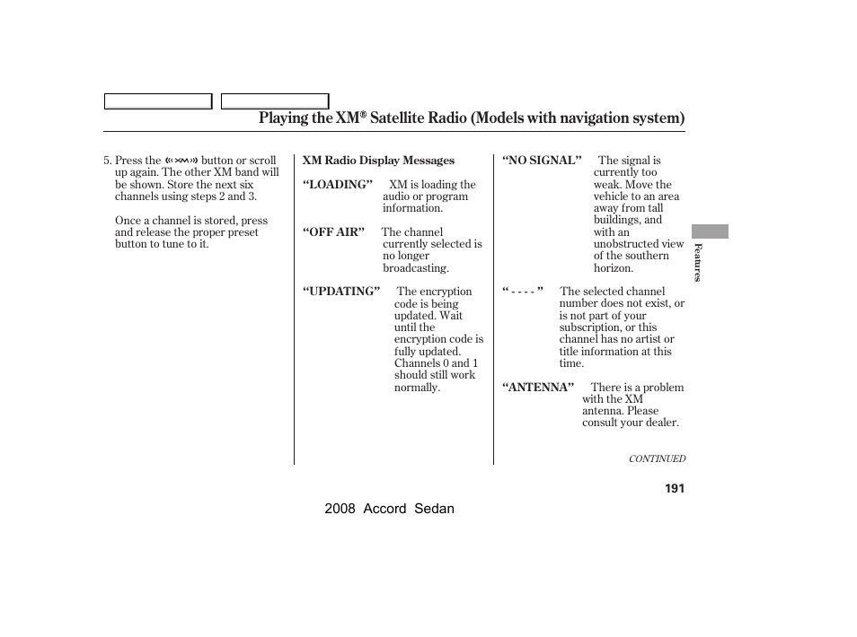 HONDA 2008 Accord Sedan - Owner's Manual User Manual | Page 194 / 420