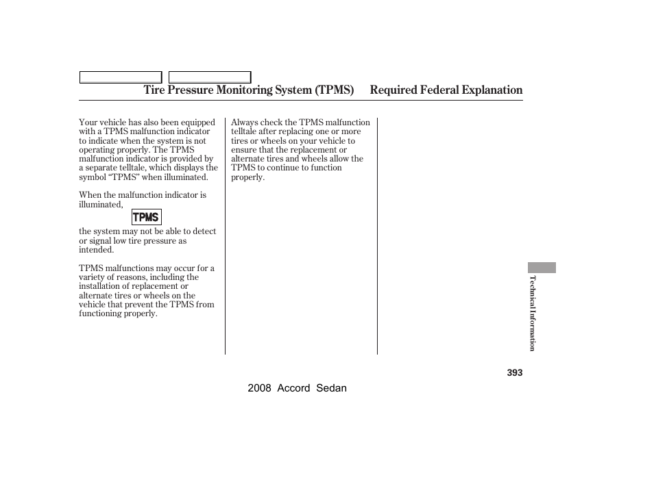 HONDA 2008 Accord Sedan - Owner's Manual User Manual | Page 396 / 420