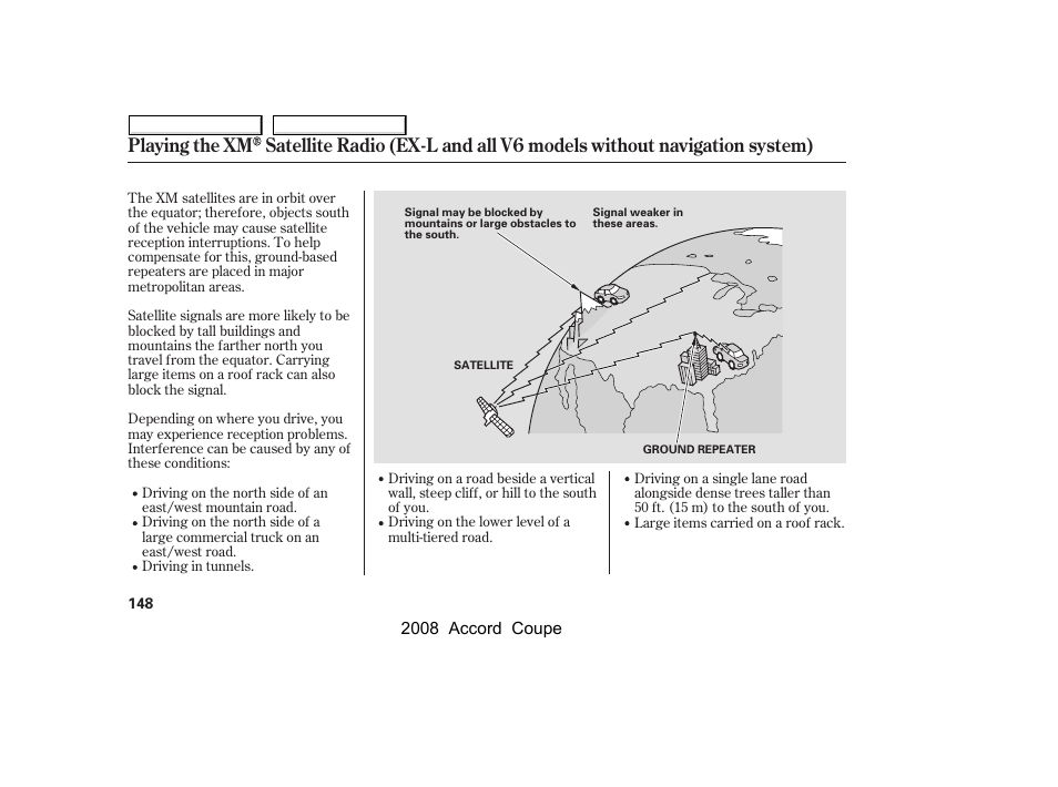 HONDA 2008 Accord Coupe - Owner's Manual User Manual | Page 151 / 412