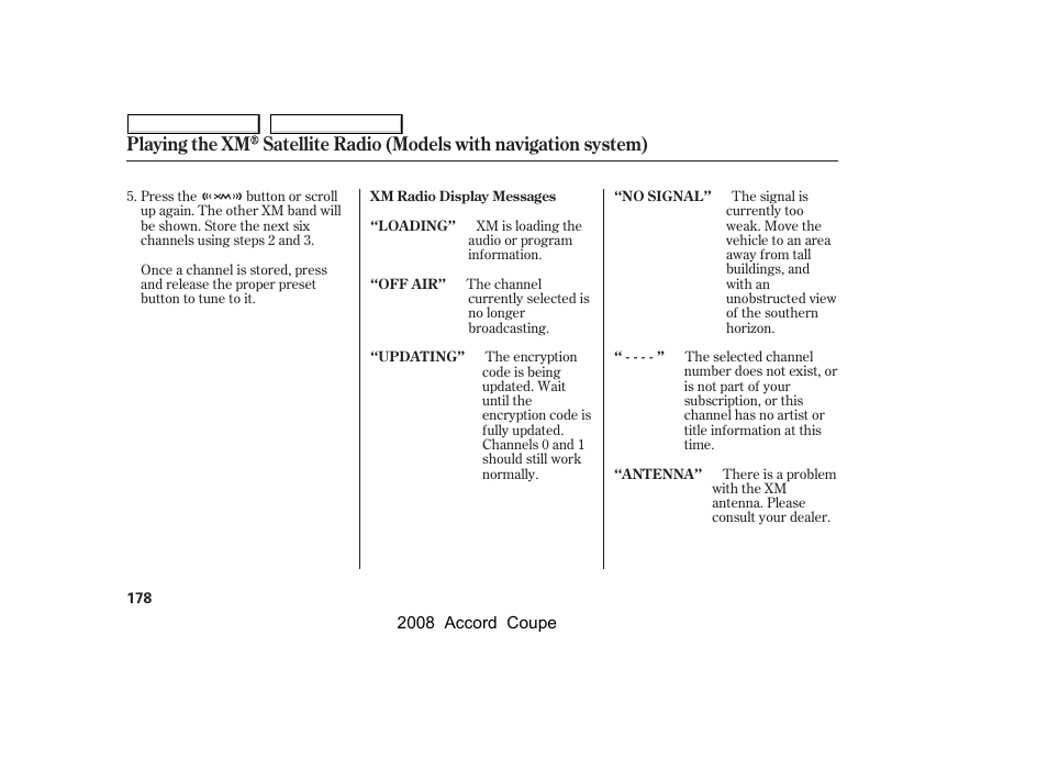 HONDA 2008 Accord Coupe - Owner's Manual User Manual | Page 181 / 412