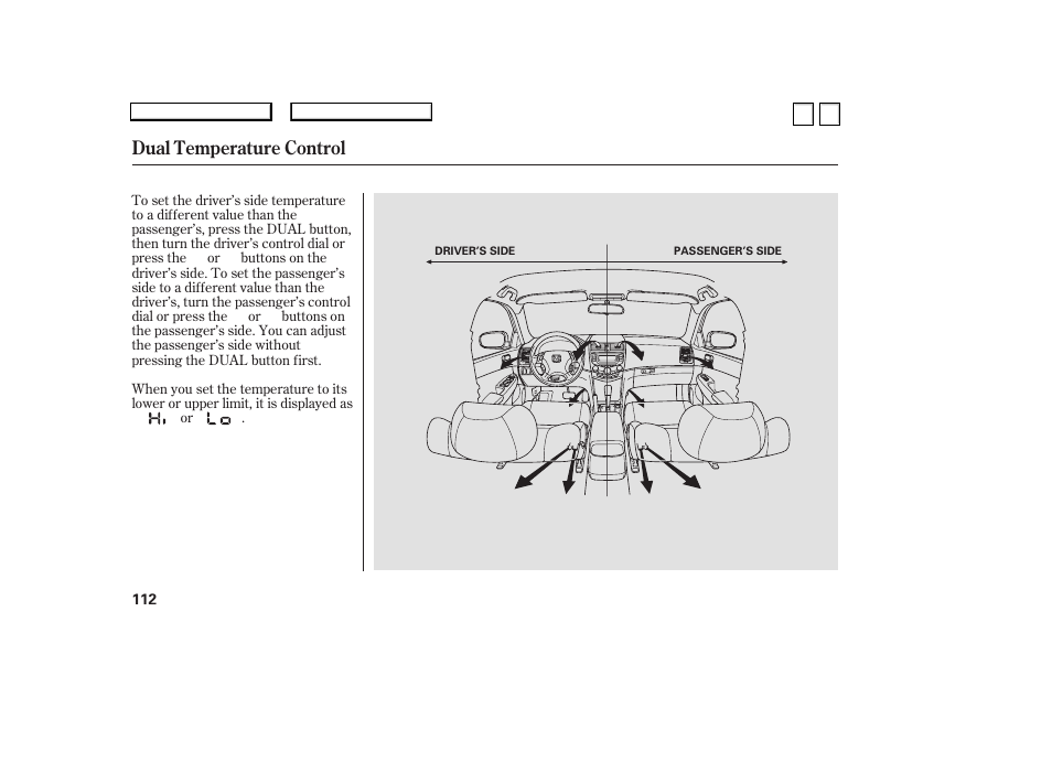 Dual temperature control | HONDA 2007 Accord Sedan - Owner's Manual User Manual | Page 113 / 293