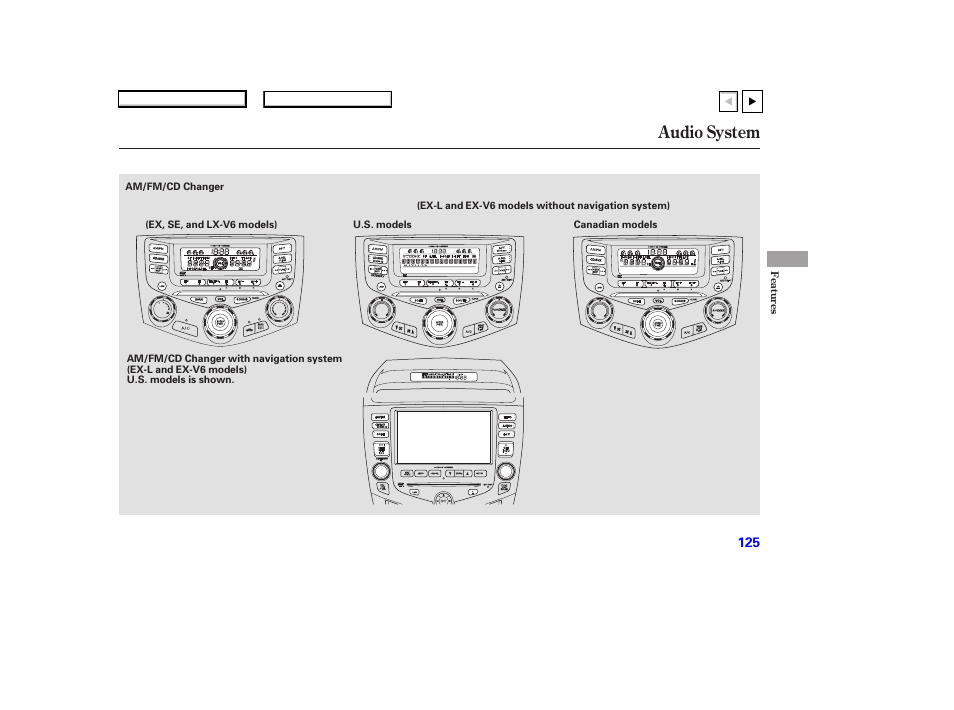 Ad0707o00125a, Audio system | HONDA 2007 Accord Coupe - Owner's Manual User Manual | Page 128 / 320
