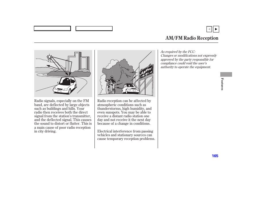 Ad0707o00165a, Am/fm radio reception | HONDA 2007 Accord Coupe - Owner's Manual User Manual | Page 168 / 320