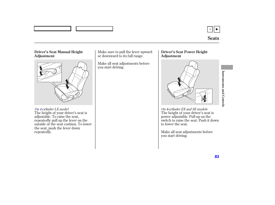 Ad0707o00083a, Seats | HONDA 2007 Accord Coupe - Owner's Manual User Manual | Page 86 / 320