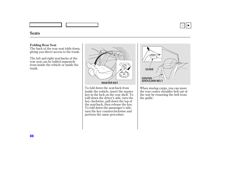 Seats | HONDA 2007 Accord Coupe - Owner's Manual User Manual | Page 91 / 320