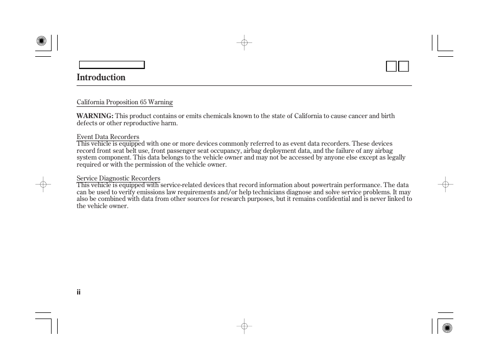 Your vehicle at a glance, Introduction | HONDA 2007 Accord Hybrid - Owner's Manual User Manual | Page 4 / 287