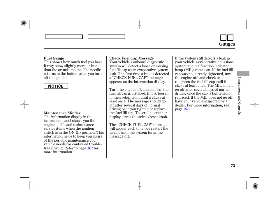 P.76, Turn signal and headlights, Gauges | HONDA 2007 Accord Hybrid - Owner's Manual User Manual | Page 76 / 287