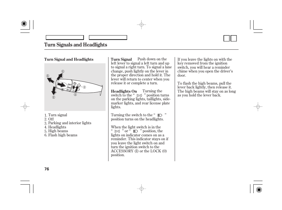 P.79, Hazard warning, Rear window defogger | Turn signals and headlights | HONDA 2007 Accord Hybrid - Owner's Manual User Manual | Page 79 / 287