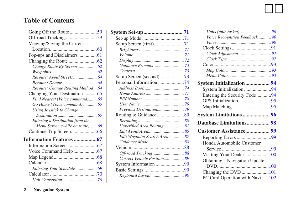 HONDA 2007 Civic - Navigation Manual User Manual | Page 2 / 3