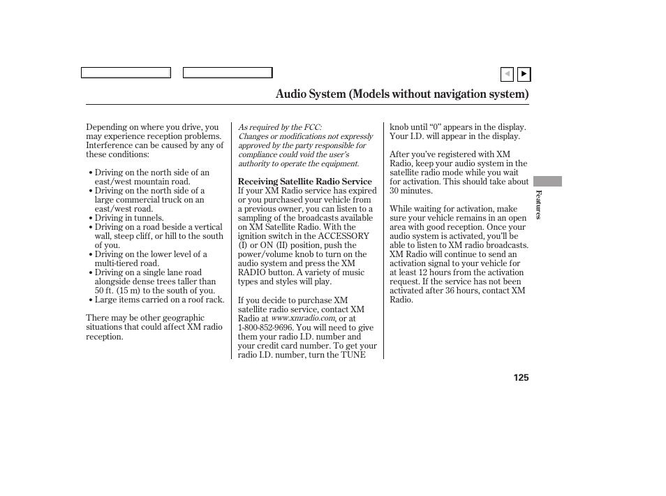 Audio system (models without navigation system) | HONDA 2007 Civic Coupe - Owner's Manual User Manual | Page 128 / 310