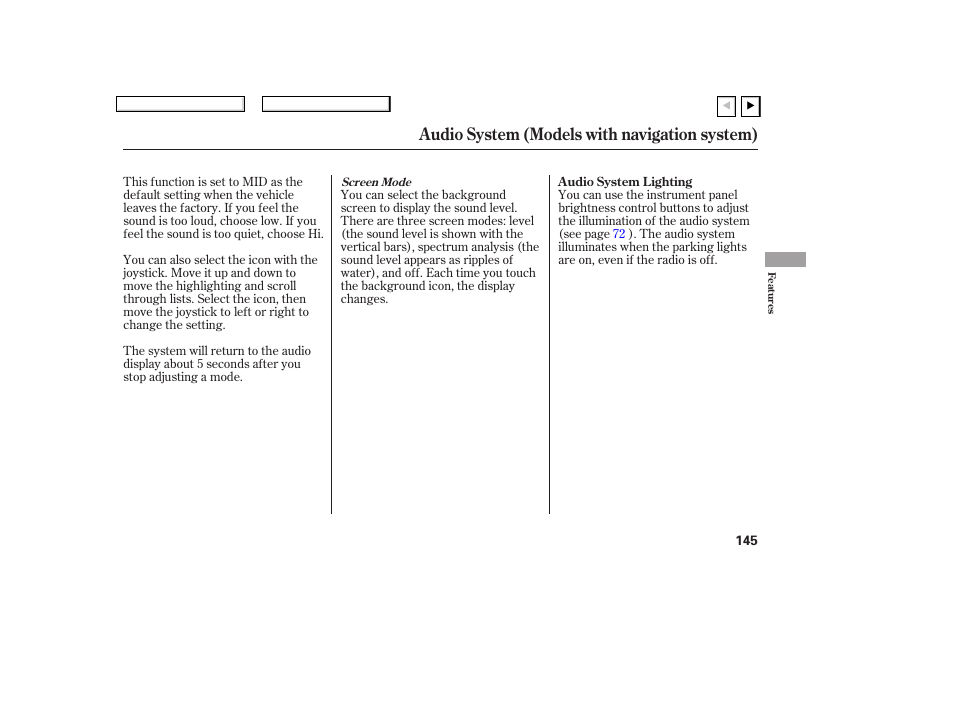 Audio system (models with navigation system) | HONDA 2007 Civic Coupe - Owner's Manual User Manual | Page 148 / 310