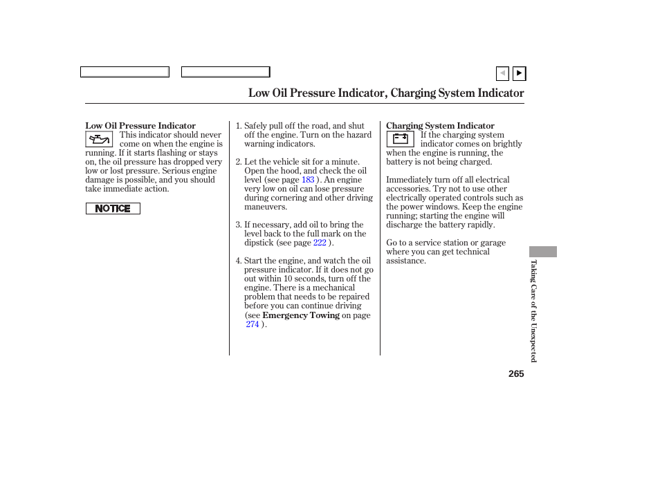 HONDA 2007 Civic Coupe - Owner's Manual User Manual | Page 268 / 310