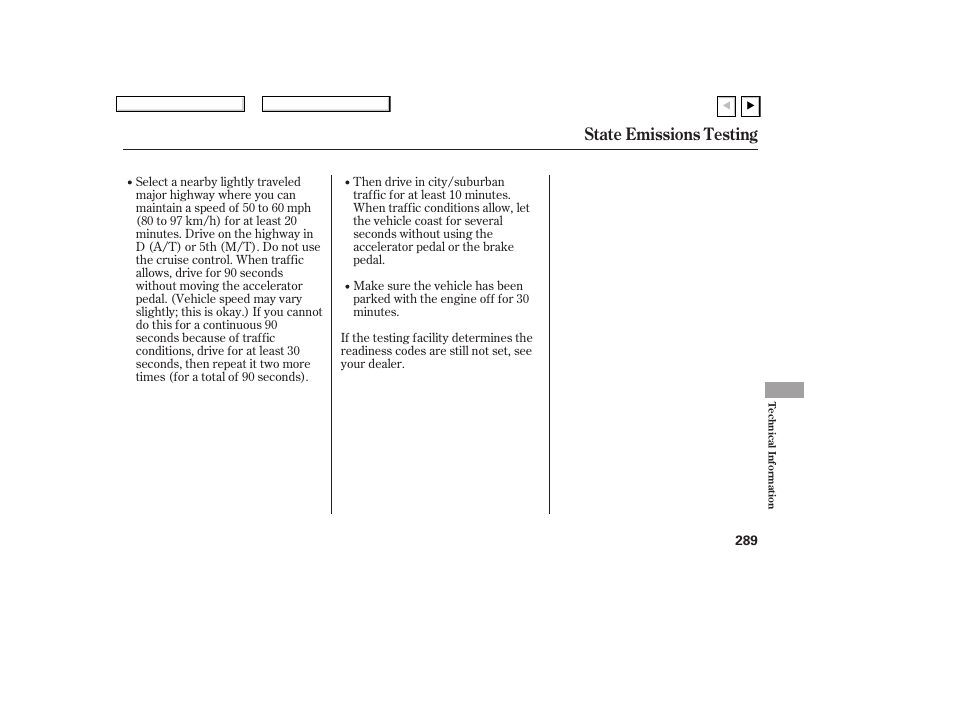 State emissions testing | HONDA 2007 Civic Coupe - Owner's Manual User Manual | Page 292 / 310