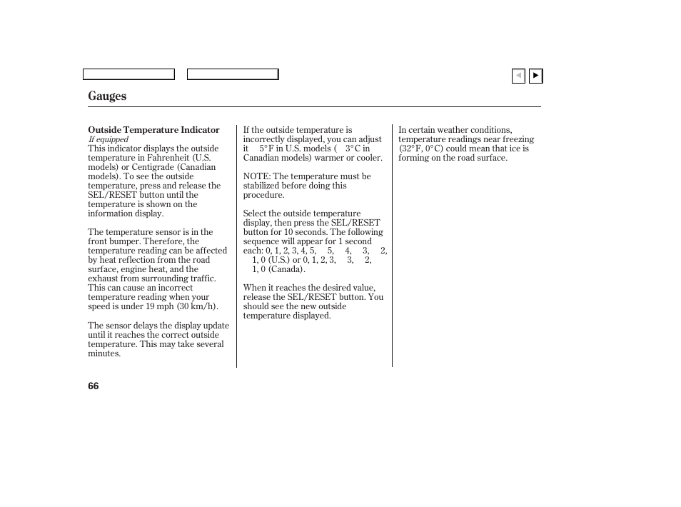 Gauges | HONDA 2007 Civic Coupe - Owner's Manual User Manual | Page 69 / 310