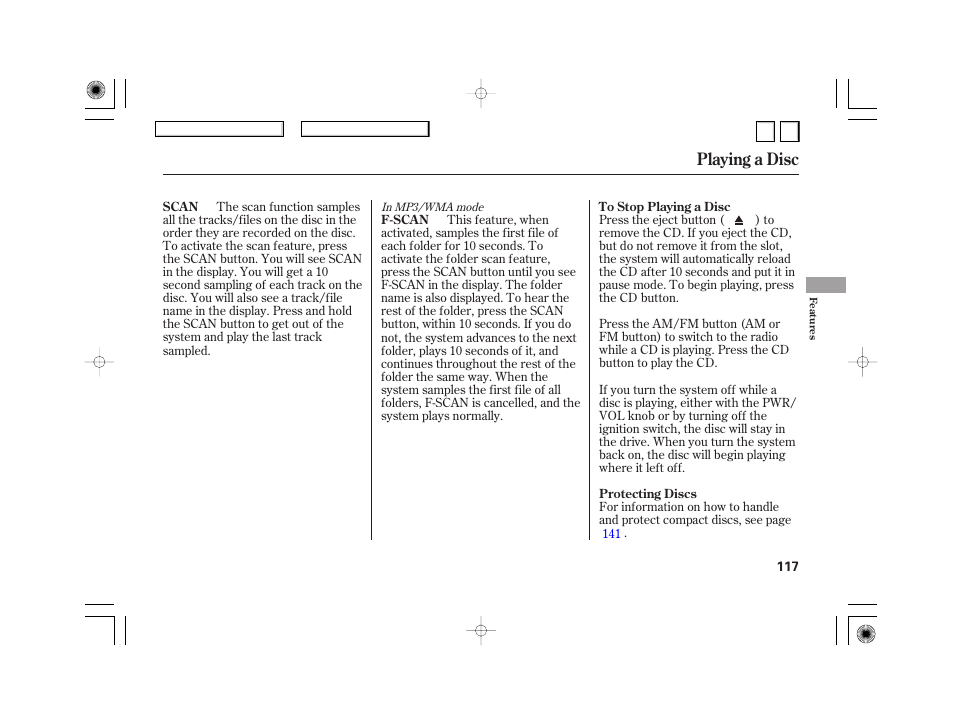 Playing a disc | HONDA 2007 Civic Hybrid - Owner's Manual User Manual | Page 120 / 268