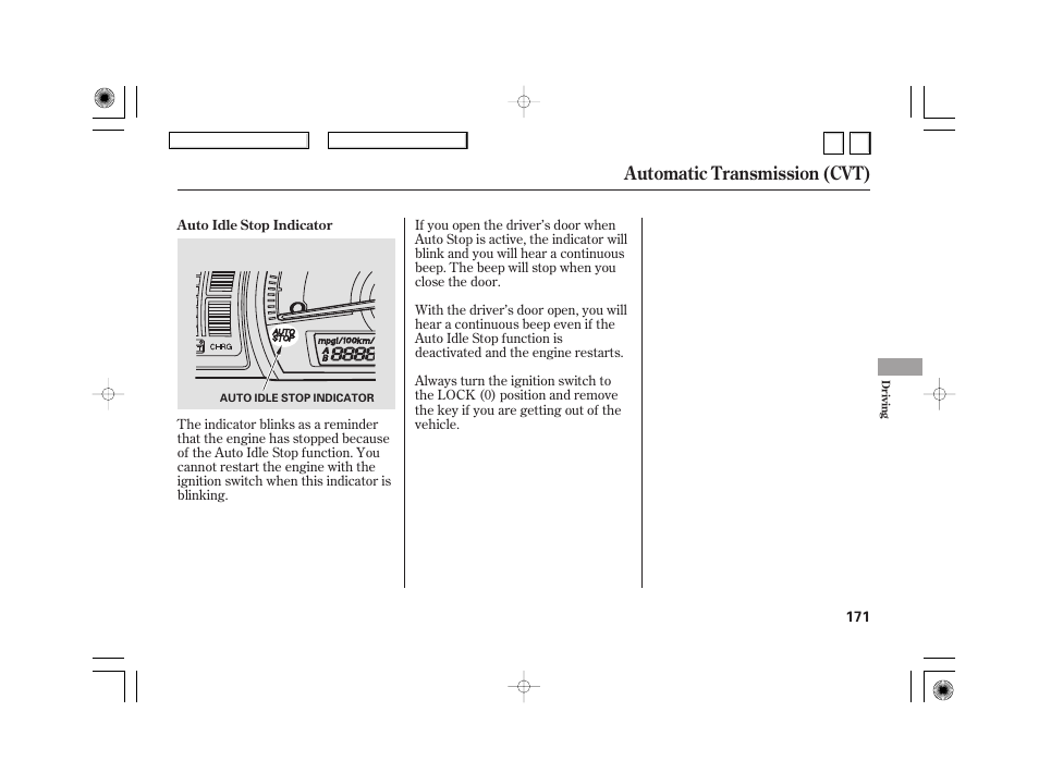 Automatic transmission (cvt) | HONDA 2007 Civic Hybrid - Owner's Manual User Manual | Page 174 / 268