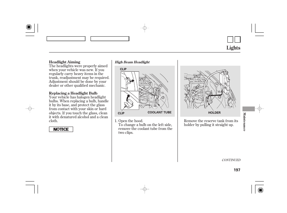 Lights | HONDA 2007 Civic Hybrid - Owner's Manual User Manual | Page 200 / 268