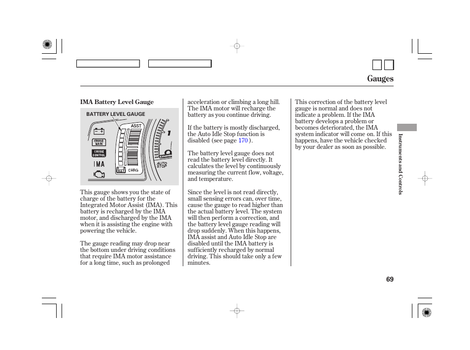 Gauges | HONDA 2007 Civic Hybrid - Owner's Manual User Manual | Page 72 / 268