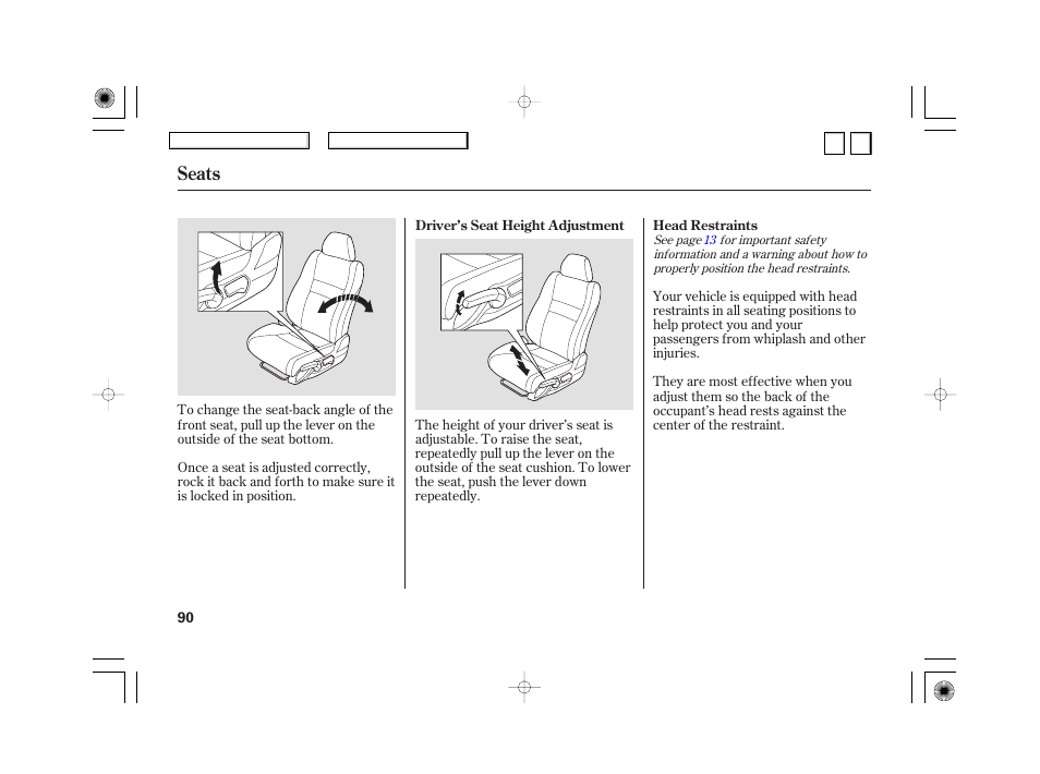 Nc0707o00090a, Seats | HONDA 2007 Civic Hybrid - Owner's Manual User Manual | Page 93 / 268