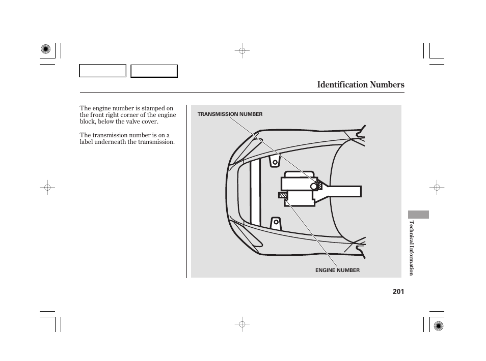 Identification numbers | HONDA 2007 S2000 - Owner's Manual User Manual | Page 204 / 228