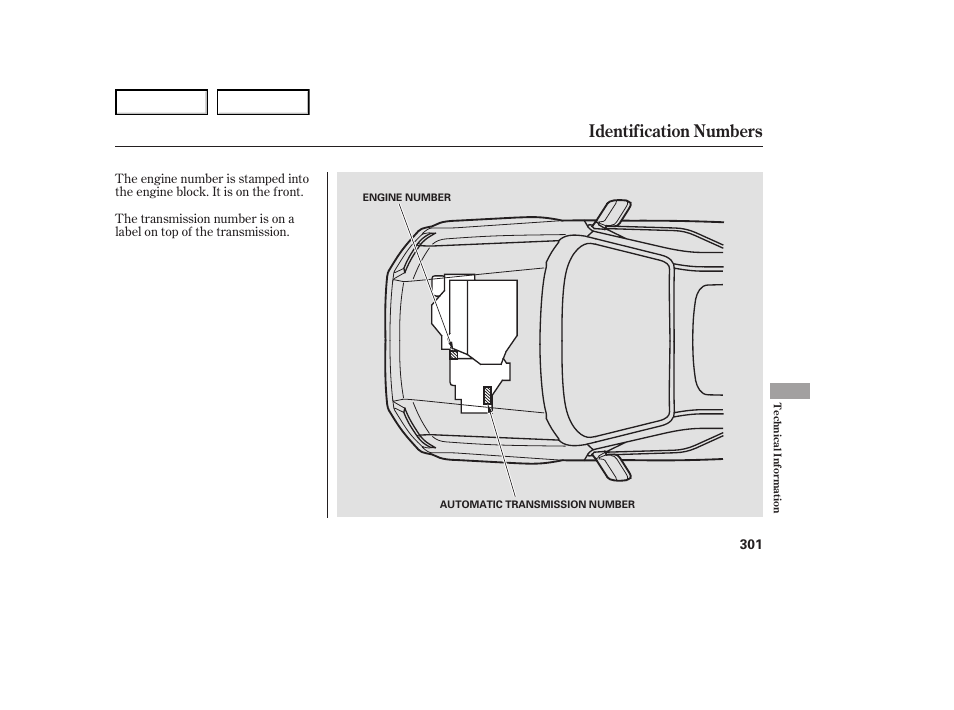 Identification numbers | HONDA 2007 Ridgeline - Owner's Manual User Manual | Page 305 / 331