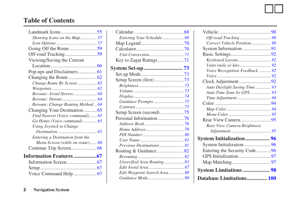HONDA 2007 Pilot - Navigation Manual User Manual | Page 2 / 3