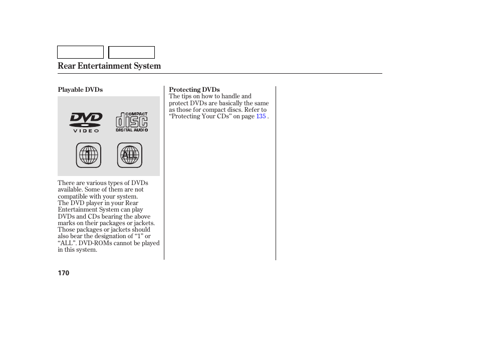 Tw0707o00170a, Rear entertainment system | HONDA 2007 Pilot - Owner's Manual User Manual | Page 173 / 319